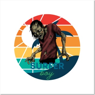 The zombie surfer boy Posters and Art